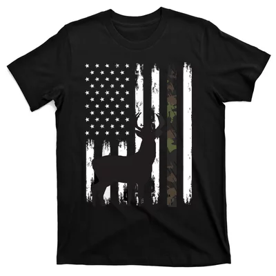 American Flag Fishing and Hunting Gifts Patriotic USA Hunter Long Sleeve T-Shirt