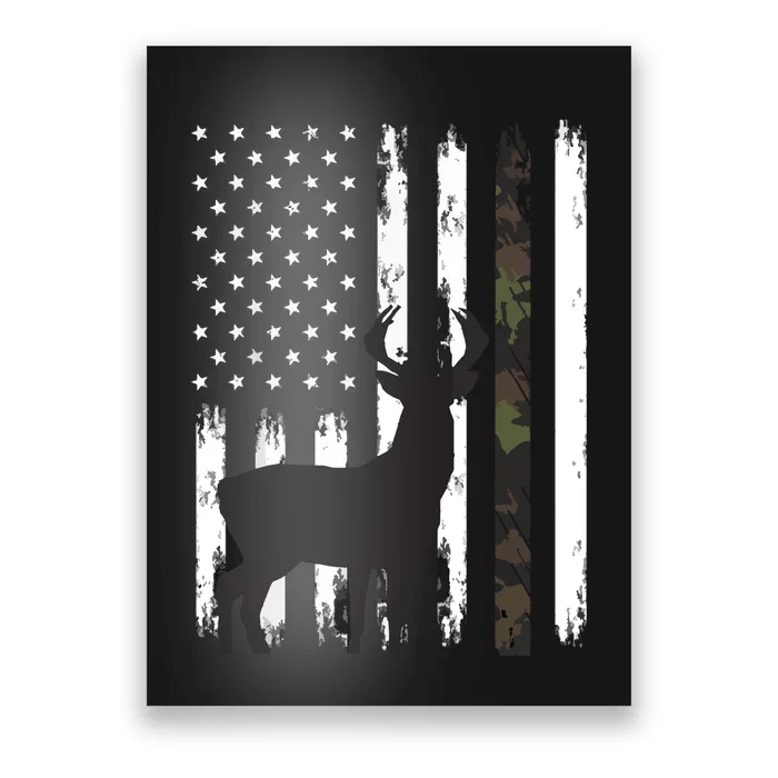 Whitetail Deer Hunting Hunter Gifts Buck Camo American Poster