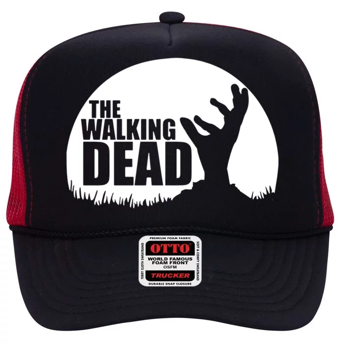 Walking Dead Hand Zombie High Crown Mesh Trucker Hat