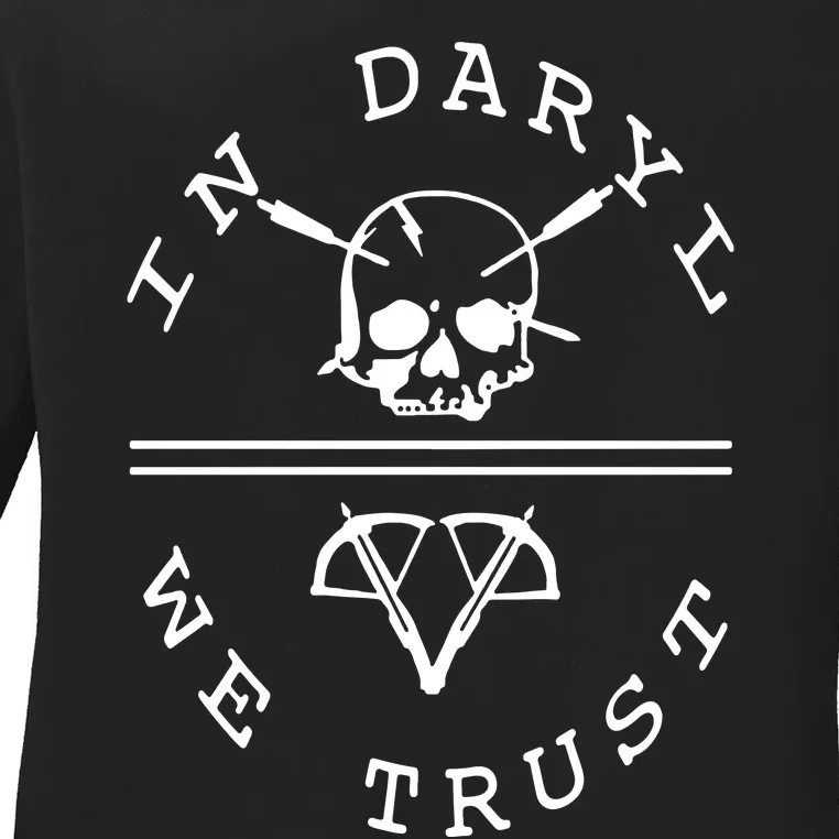 Walking Dead In Daryl We Trust Ladies Long Sleeve Shirt