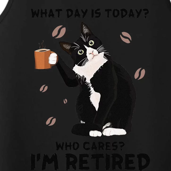 What Day Is Today Who Cares Im Retired Tuxedo Performance Tank