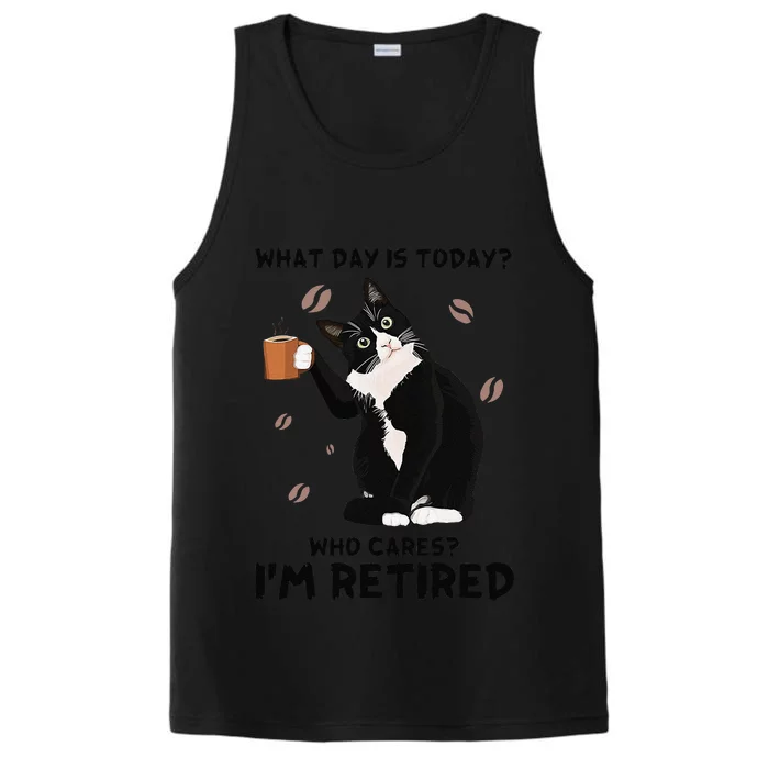 What Day Is Today Who Cares Im Retired Tuxedo Performance Tank