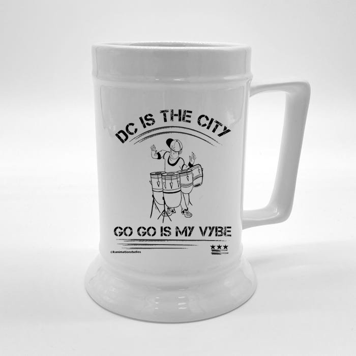 Washington Dc Is The City Go Go Is My Vybe Music Front & Back Beer Stein