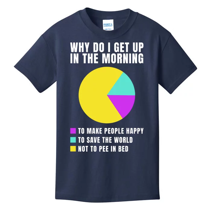 Why Do I Get Up In The Morning Funny I Have To Pee Kids T-Shirt