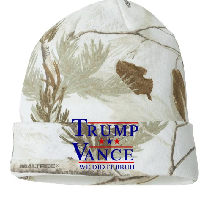 We Did It Bruh Trump Vance 2024 Kati - 12in Camo Beanie