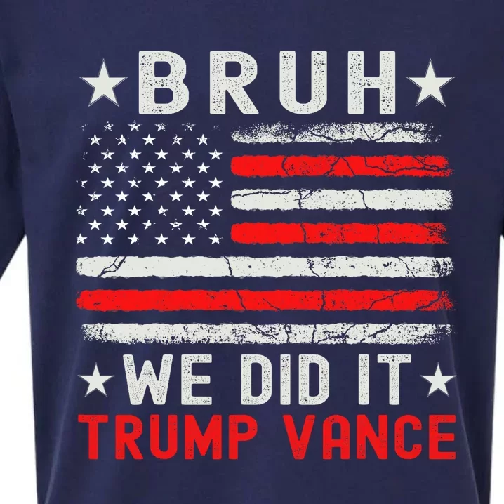 We Did It We Won Trump Vance Trump Won Sueded Cloud Jersey T-Shirt