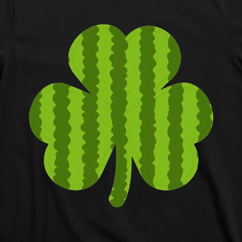 Watermelon Dad Irish Shamrock Green Lucky St Patricks Day T-Shirt