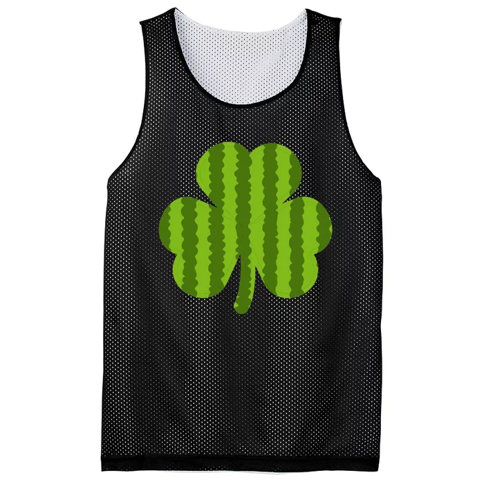 Watermelon Dad Irish Shamrock Green Lucky St Patricks Day Mesh Reversible Basketball Jersey Tank