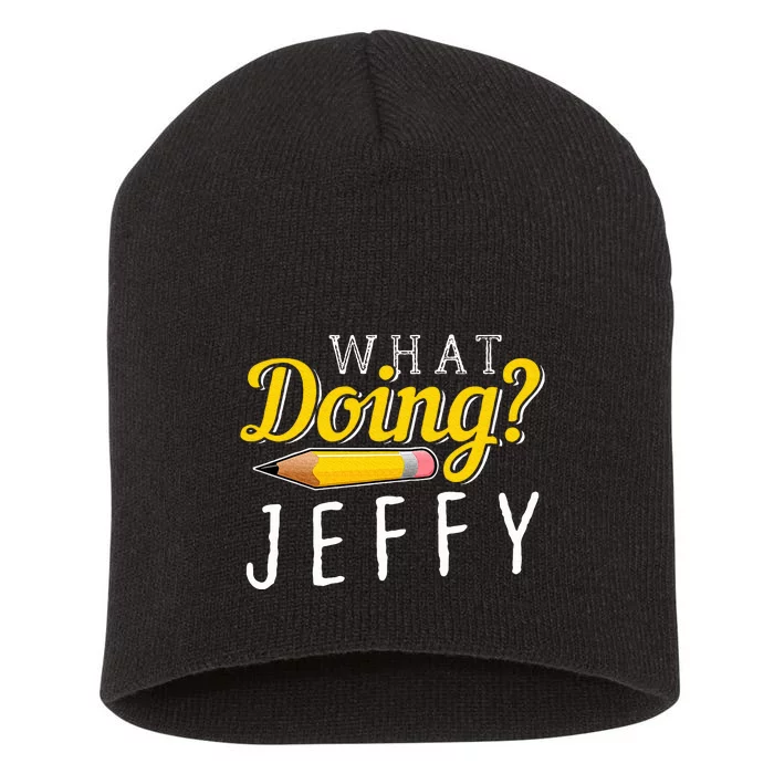 What Doing Jeffy Short Acrylic Beanie