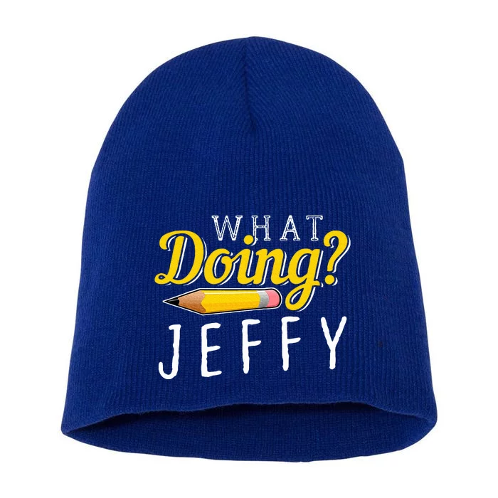 What Doing Jeffy Short Acrylic Beanie