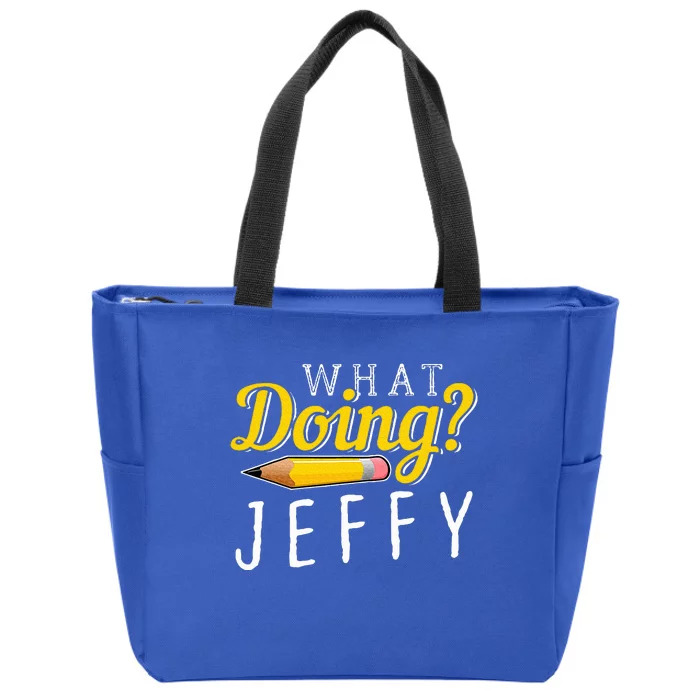 What Doing Jeffy Zip Tote Bag