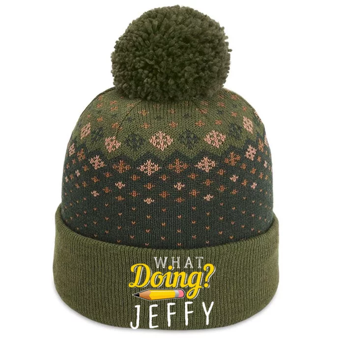 What Doing Jeffy The Baniff Cuffed Pom Beanie