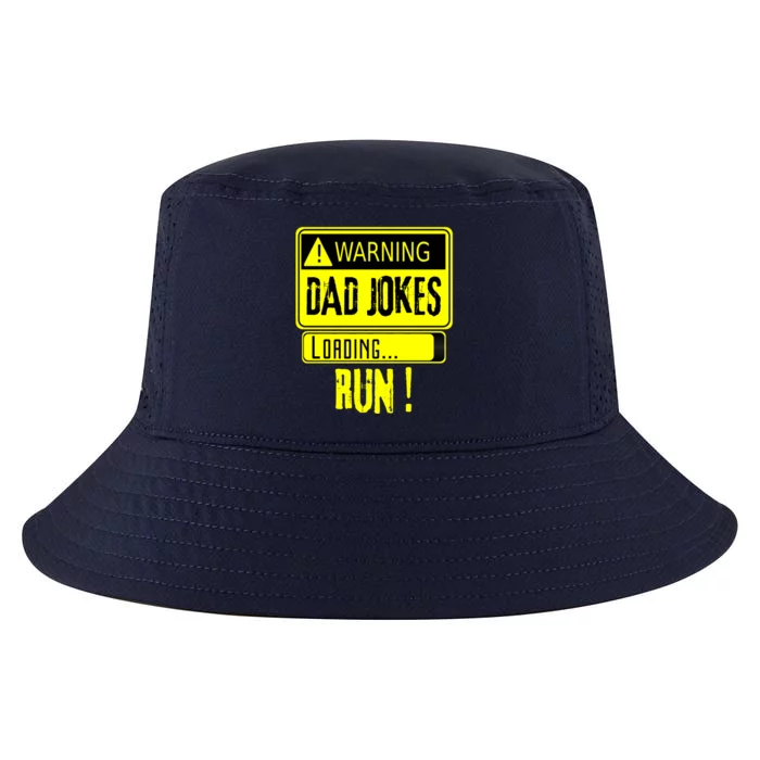 Warning Dad Jokes Loading Funny Sarcastic Humor Father Jokes Gift Cool Comfort Performance Bucket Hat