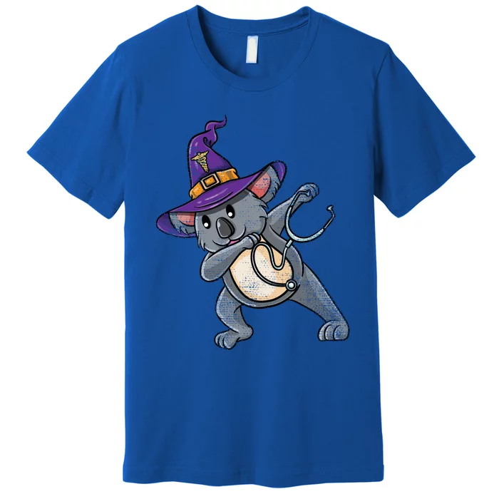 Witch Dabbing Koala Nurse Vintage Great Gift Premium T-Shirt