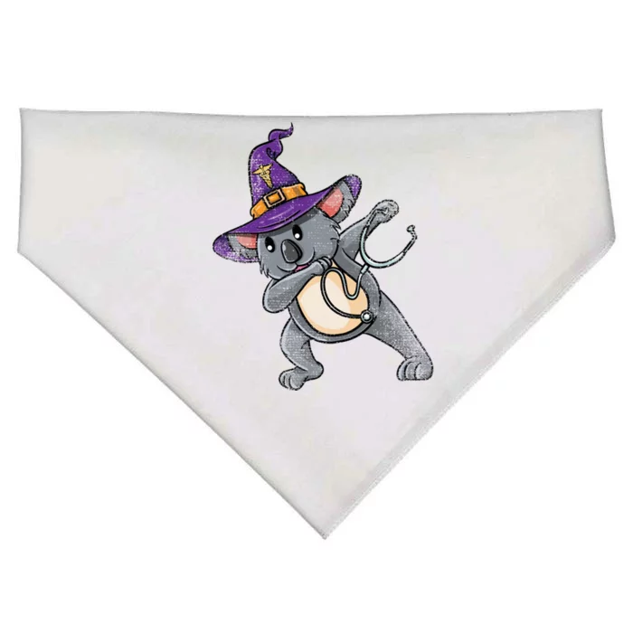 Witch Dabbing Koala Nurse Vintage Great Gift USA-Made Doggie Bandana