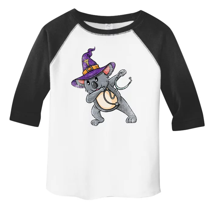 Witch Dabbing Koala Nurse Vintage Great Gift Toddler Fine Jersey T-Shirt