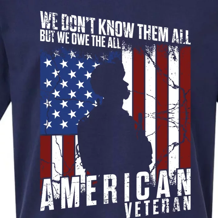 We Dont Know Them All But We Owe Them All Memorial Day Usa Gift Sueded Cloud Jersey T-Shirt