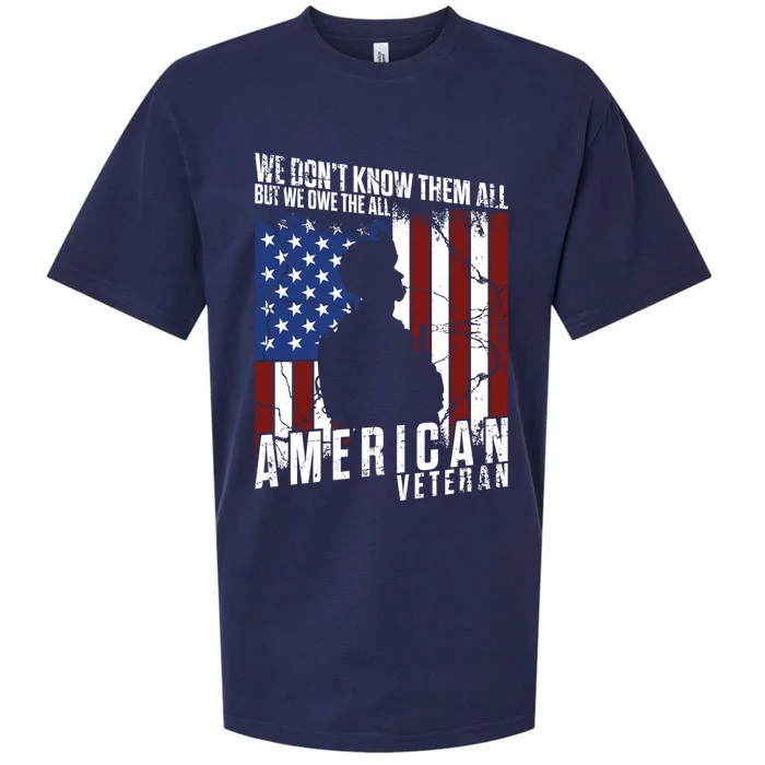 We Dont Know Them All But We Owe Them All Memorial Day Usa Gift Sueded Cloud Jersey T-Shirt