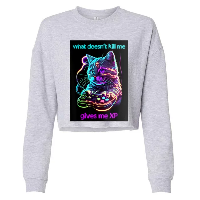 What DoesnT Kill Me Gives Me Xp Cropped Pullover Crew