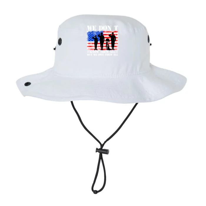 We Dont Know Them All But We Owe Them All Memorial Veterans Gift Legacy Cool Fit Booney Bucket Hat