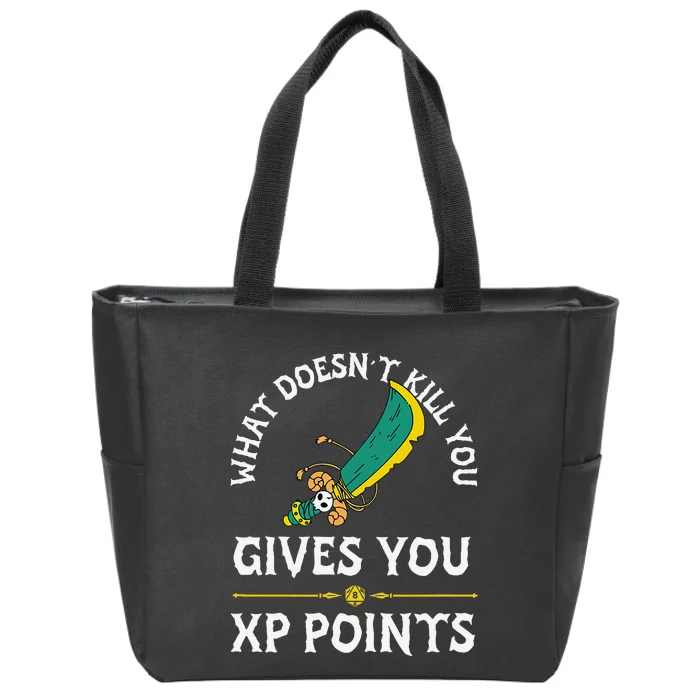 What DoesnT Kill You Gives You Xp Points Rpg Gamer Zip Tote Bag