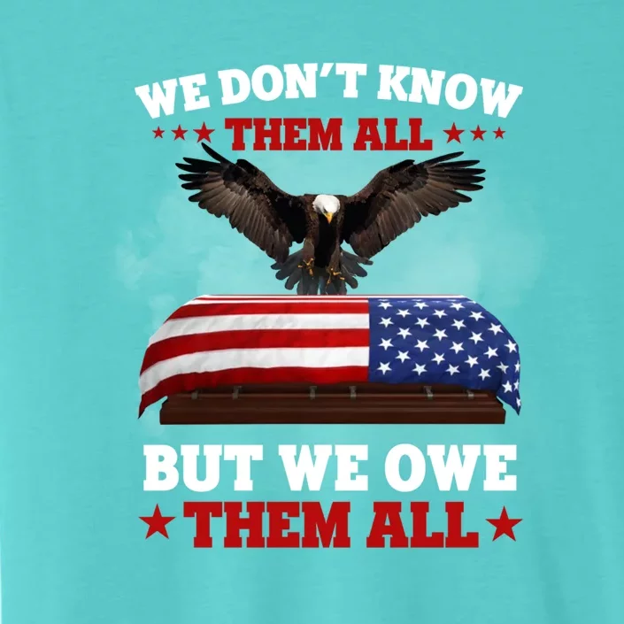 We Dont Know Them All But We Owe Them All Usa Flag Veteran Meaningful Gift ChromaSoft Performance T-Shirt