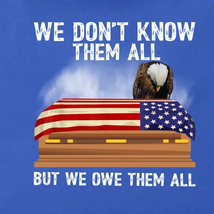 We Dont Know Them All But We Owe Them All 4th Of July Eagle Cool Gift Zip Tote Bag