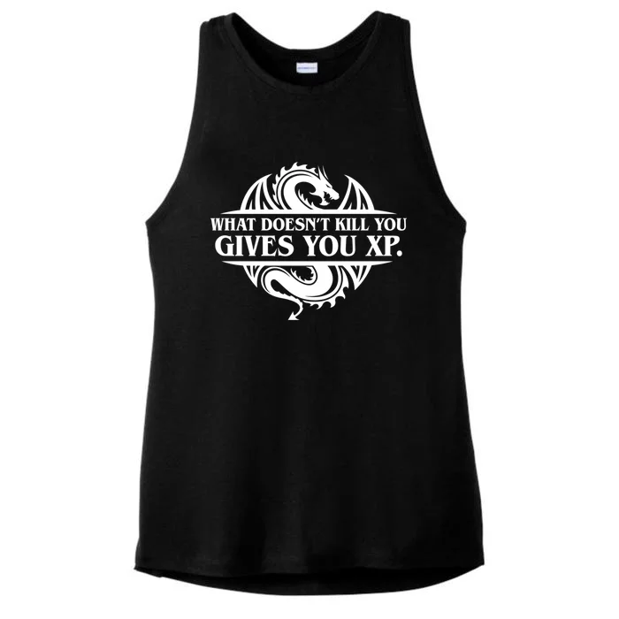 What Doesnt Kill You Give You Xp Tabletop Rpg Gaming Ladies Tri-Blend Wicking Tank