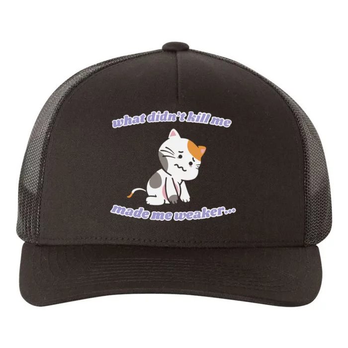 What Didnt Kill Me Made Me Weaker Yupoong Adult 5-Panel Trucker Hat