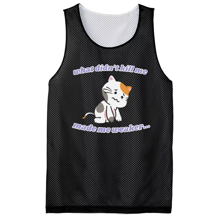 What Didnt Kill Me Made Me Weaker Mesh Reversible Basketball Jersey Tank