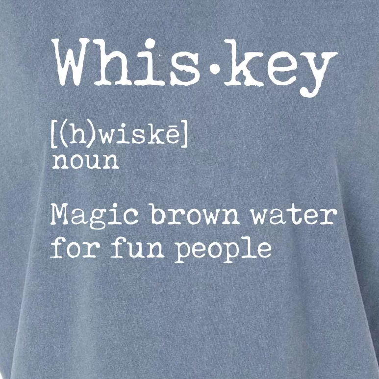 Whiskey Definition Magic Brown Water For Fun People Garment-Dyed Women's Muscle Tee