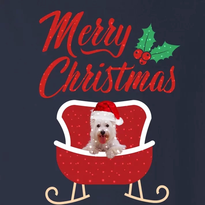 Westie Dog Merry Christmas Design For The Holiday Season! Toddler Long Sleeve Shirt