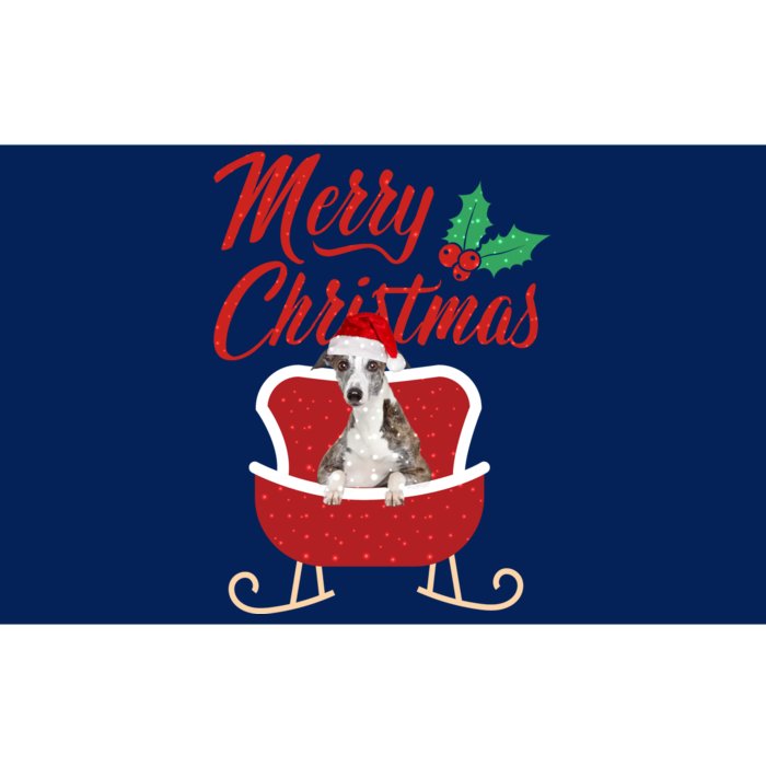 Whippet Dog Merry Christmas Design For The Holiday Season! Bumper Sticker