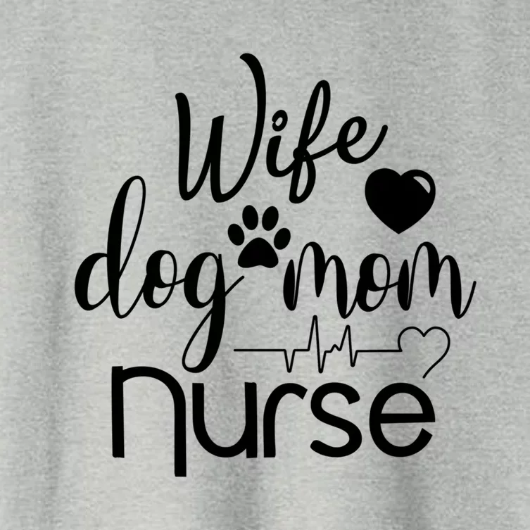 Wife Dog Mom Nurse Gift Women's Crop Top Tee