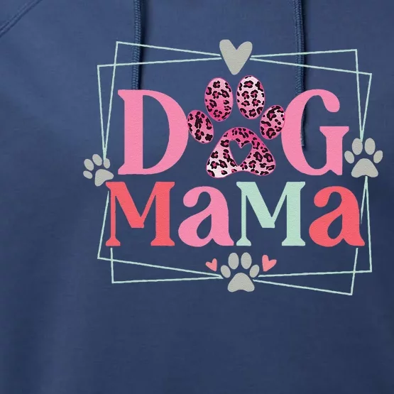 Women Dog Mama Dog And Cat Mom Furmama Mothers Day Performance Fleece Hoodie