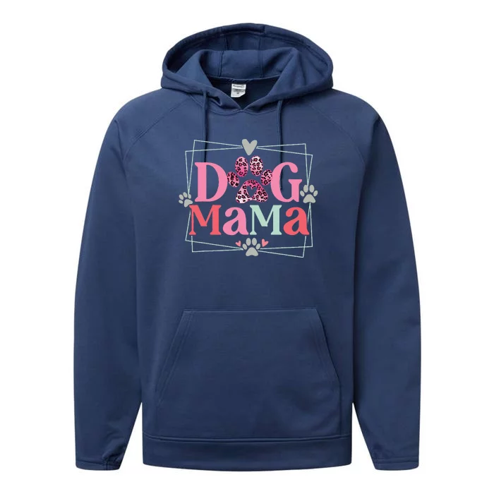 Women Dog Mama Dog And Cat Mom Furmama Mothers Day Performance Fleece Hoodie