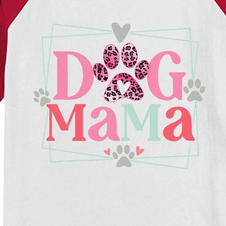 Women Dog Mama Dog And Cat Mom Furmama Mothers Day Kids Colorblock Raglan Jersey