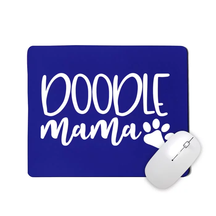 Wo Doodle Mama Gift Dog Paw Goldendoodle Mom Gift Mousepad