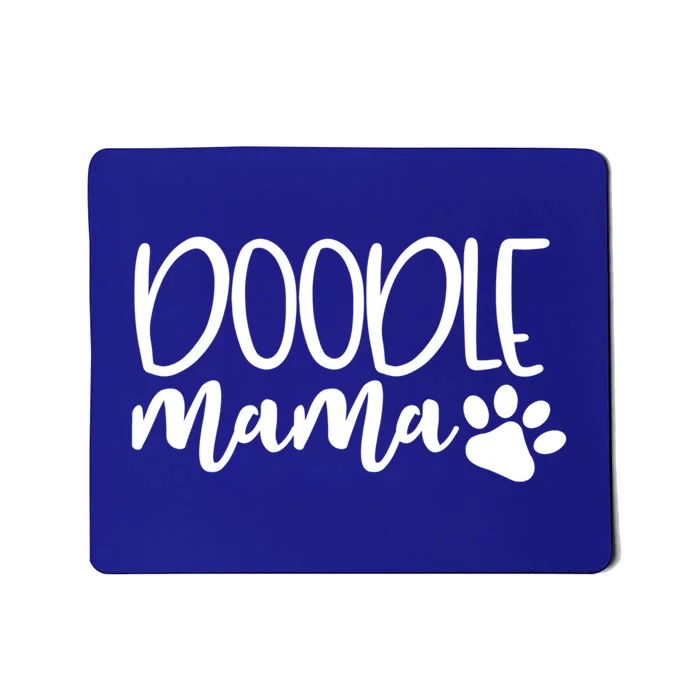 Wo Doodle Mama Gift Dog Paw Goldendoodle Mom Gift Mousepad