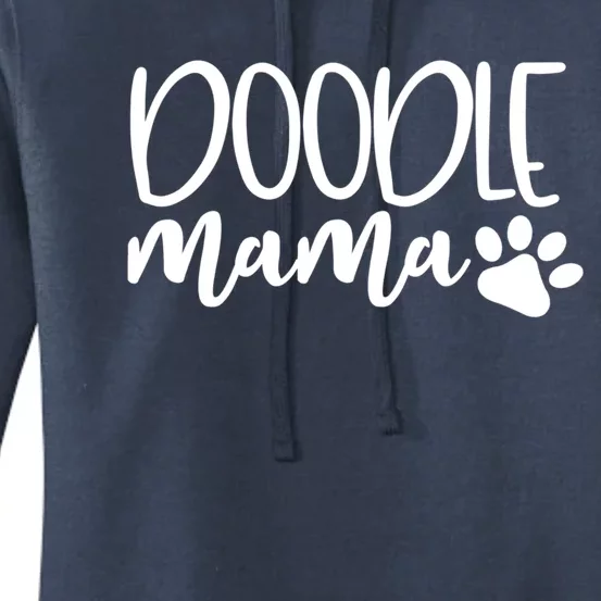 Wo Doodle Mama Gift Dog Paw Goldendoodle Mom Gift Women's Pullover Hoodie