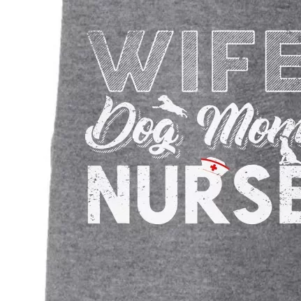 Wife Dog Mom Nurse Gift For Women And Who Love Dog Doggie 3-End Fleece Hoodie