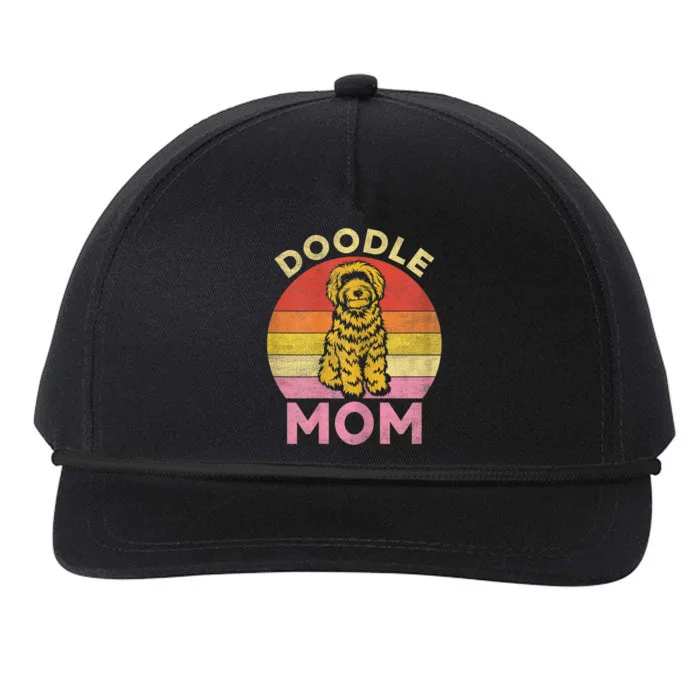 Womens Doodle Mom Aussie Doodle & Goldendoodle Mothers Day Mama Snapback Five-Panel Rope Hat