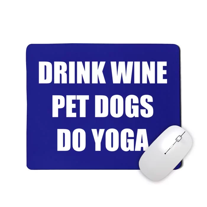 Wo Dog Mom Yoga Lover Lover Funny Gift Mousepad