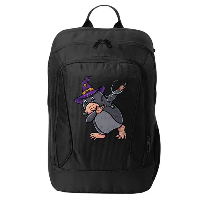 Witch Dabbing Mole Nurse Vintage Gift City Backpack