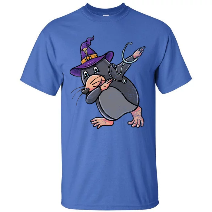 Witch Dabbing Mole Nurse Vintage Gift Tall T-Shirt