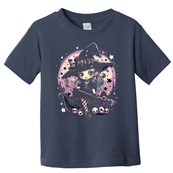 Witchs Delight: Mesmerizing Halloween Graphic Toddler T-Shirt