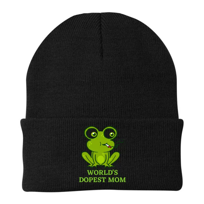 Worlds Dopest Mom Knit Cap Winter Beanie