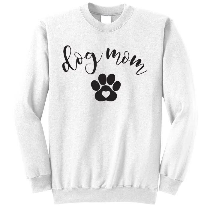 Womens Dog Mom Gifts For Women Graphic Tee Cute Puppy Paw Print Sweatshirt