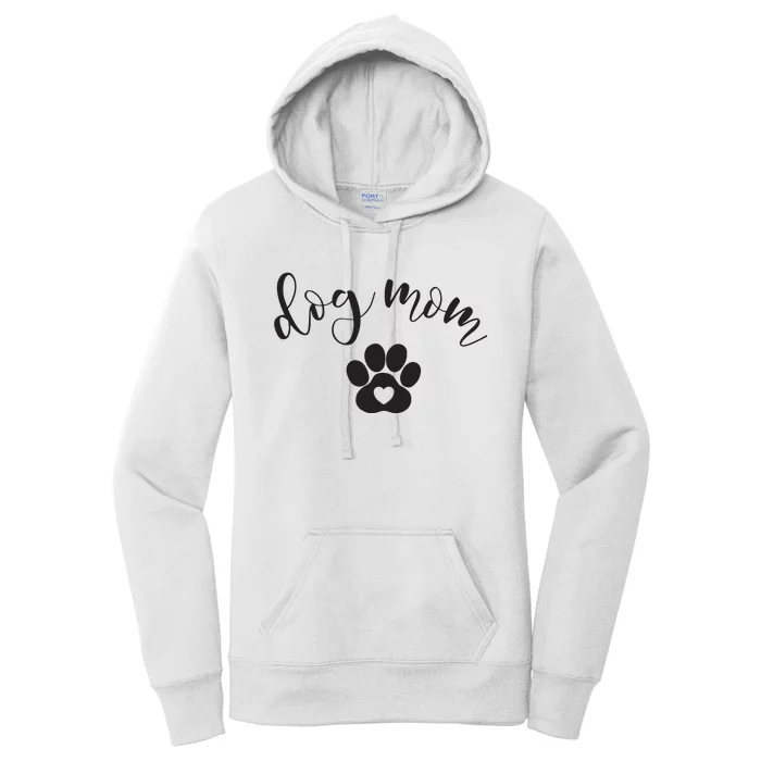 Womens Dog Mom Gifts For Women Graphic Tee Cute Puppy Paw Print Women's Pullover Hoodie