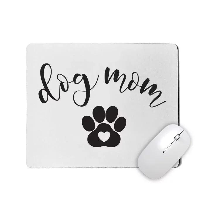 Womens Dog Mom Gifts For Women Graphic Tee Cute Puppy Paw Print Mousepad